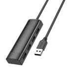hoco HB41 Easy Safety 4 in 1 USB to USB 2.0 Converter Adapter, Length:1.2m(Black) - 1