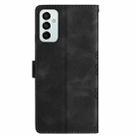 For Samsung Galaxy M52 5G Cherry Blossom Butterfly Skin Feel Embossed PU Phone Case(Black) - 3