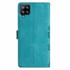 For Samsung Galaxy M53 Cherry Blossom Butterfly Skin Feel Embossed PU Phone Case(Green) - 3