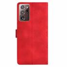 For Samsung Galaxy Note20 Ultra Cherry Blossom Butterfly Skin Feel Embossed PU Phone Case(Red) - 3