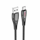 hoco U133 Type-C / USB-C to USB-A Braided Charging Data Cable, Length:1.2m(Black) - 2