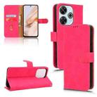 For Xiaomi Redmi 13 4G Skin Feel Magnetic Flip Leather Phone Case(Rose Red) - 1