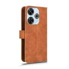 For Xiaomi Redmi 13 4G Skin Feel Magnetic Flip Leather Phone Case(Brown) - 3