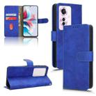 For OPPO Reno11 PJH110 Skin Feel Magnetic Flip Leather Phone Case(Blue) - 1