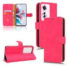 For OPPO Reno11 PJH110 Skin Feel Magnetic Flip Leather Phone Case(Rose Red) - 1