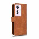 For OPPO Reno11 PJH110 Skin Feel Magnetic Flip Leather Phone Case(Brown) - 3