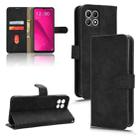 For T-Mobile Revvl 7 5G Skin Feel Magnetic Flip Leather Phone Case(Black) - 1