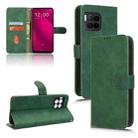 For T-Mobile Revvl 7 Pro 5G Skin Feel Magnetic Flip Leather Phone Case(Green) - 1