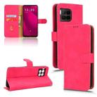 For T-Mobile Revvl 7 Pro 5G Skin Feel Magnetic Flip Leather Phone Case(Rose Red) - 1