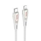 hoco U133 Type-C / USB-C to 8 Pin Braided PD Fast Charging Data Cable, Length:1.2m(Grey) - 2