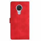 For Nokia 6.2 / 7.2 Cherry Blossom Butterfly Skin Feel Embossed PU Phone Case(Red) - 3