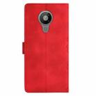 For Nokia 5.4 Cherry Blossom Butterfly Skin Feel Embossed PU Phone Case(Red) - 3