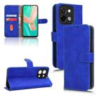 For vivo Y28 4G Skin Feel Magnetic Flip Leather Phone Case(Blue) - 1