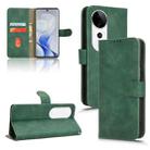 For vivo S19 Pro / V40 Skin Feel Magnetic Flip Leather Phone Case(Green) - 1