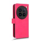 For vivo X100 Ultra Skin Feel Magnetic Flip Leather Phone Case(Rose Red) - 3