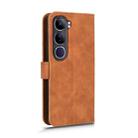 For vivo V40 Lite 5G Skin Feel Magnetic Flip Leather Phone Case(Brown) - 3