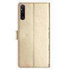 For Sony Xperia 1 V Cherry Blossom Butterfly Skin Feel Embossed PU Phone Case(Gold) - 3