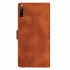 For Sony Xperia L4 Cherry Blossom Butterfly Skin Feel Embossed PU Phone Case(Brown) - 3
