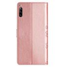 For Sony Xperia L4 Cherry Blossom Butterfly Skin Feel Embossed PU Phone Case(Rose Gold) - 3