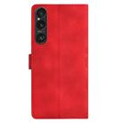 For Sony Xperia 1 VI Cherry Blossom Butterfly Skin Feel Embossed PU Phone Case(Red) - 3