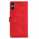 For Sony Xperia 10 VI Cherry Blossom Butterfly Skin Feel Embossed PU Phone Case(Red) - 3