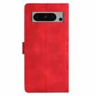 For Google Pixel 8 Pro Cherry Blossom Butterfly Skin Feel Embossed PU Phone Case(Red) - 3