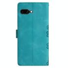 For Google Pixel 9a Cherry Blossom Butterfly Skin Feel Embossed PU Phone Case(Green) - 3