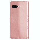 For Google Pixel 9a Cherry Blossom Butterfly Skin Feel Embossed PU Phone Case(Rose Gold) - 3