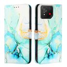 For Asus ROG Phone 8 PT003 Marble Pattern Flip Leather Phone Case(Green) - 2