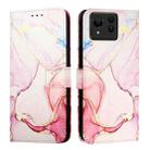 For Asus Zenfone 11 Ultra PT003 Marble Pattern Flip Leather Phone Case(Rose Gold) - 2