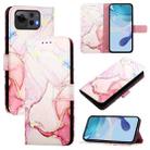 For Asus Zenfone 12 Ultra PT003 Marble Pattern Flip Leather Phone Case(Rose Gold) - 1