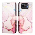For Asus Zenfone 12 Ultra PT003 Marble Pattern Flip Leather Phone Case(Rose Gold) - 3