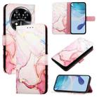 For Oukitel C37 PT003 Marble Pattern Flip Leather Phone Case(Rose Gold) - 1