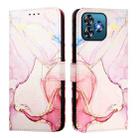 For Oukitel C53 PT003 Marble Pattern Flip Leather Phone Case(Rose Gold) - 3