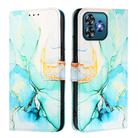 For Oukitel C53 PT003 Marble Pattern Flip Leather Phone Case(Green) - 3