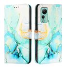 For Ulefone Note 14 PT003 Marble Pattern Flip Leather Phone Case(Green) - 2