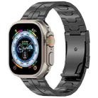 For Apple Watch Ultra 2 49mm Turtle Buckle Titanium Alloy Watch Band(Black) - 1