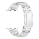 For Apple Watch Series 8 45mm Turtle Buckle Titanium Alloy Watch Band(Silver) - 2