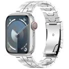 For Apple Watch Series 6 44mm Turtle Buckle Titanium Alloy Watch Band(Silver) - 1