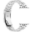 For Apple Watch Series 5 44mm Turtle Buckle Titanium Alloy Watch Band(Silver) - 3