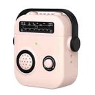 For AirPods 2 / 1 Radio Style Wireless Bluetooth Earphones Shockproof Protective Case(Pink) - 1