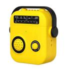 For AirPods 2 / 1 Radio Style Wireless Bluetooth Earphones Shockproof Protective Case(Yellow) - 1