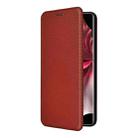 For vivo V30e Carbon Fiber Texture Flip Leather Phone Case(Brown) - 2