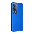 For vivo Y19s 4G Global Carbon Fiber Texture Flip Leather Phone Case(Blue) - 3