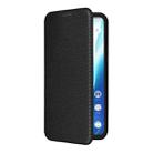 For Fujitsu Arrows F-51E We2 Plus Carbon Fiber Texture Flip Leather Phone Case(Black) - 2