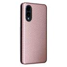 For Fujitsu Arrows F-52E We2 Carbon Fiber Texture Flip Leather Phone Case(Pink) - 3