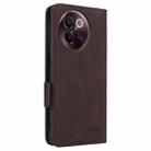 For vivo V30e Magnetic Clasp Leather Phone Case(Brown) - 3