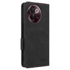 For vivo V30e Magnetic Clasp Leather Phone Case(Black) - 3