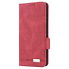 For vivo V30e Magnetic Clasp Leather Phone Case(Red) - 2