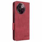 For vivo V30e Magnetic Clasp Leather Phone Case(Red) - 3